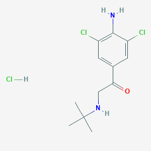 B195743 1-(4-Amino-3,5-dichlorophenyl)-2-(tert-butylamino)ethanone hydrochloride CAS No. 37148-49-5