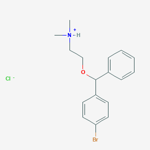 molecular formula C17H21BrClNO B195875 溴马嗪盐酸盐 CAS No. 1808-12-4
