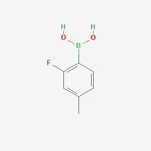 molecular formula C7H8BFO2 B019590 2-氟-4-甲基苯硼酸 CAS No. 170981-26-7