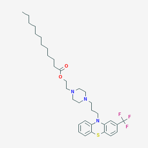 molecular formula C34H48F3N3O2S B195927 氟奋乃静十二烷酸酯 CAS No. 61555-18-8