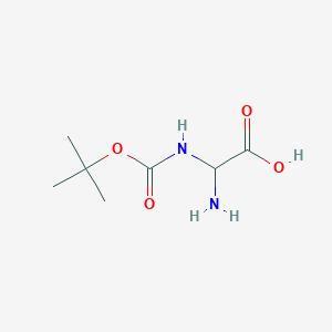 B019594 2-Amino-2-((tert-butoxycarbonyl)amino)acetic acid CAS No. 103711-27-9