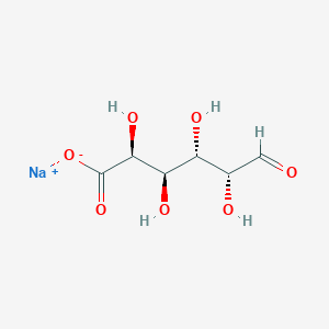 molecular formula [C12H14O12 . 2 Na]n B196040 D-半乳糖醛酸钠盐 (1:1) CAS No. 14984-39-5
