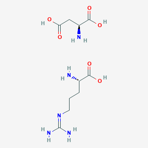 molecular formula C6H14N4O2. C4H7NO4 B196050 L-精氨酸 L-天冬氨酸 CAS No. 7675-83-4