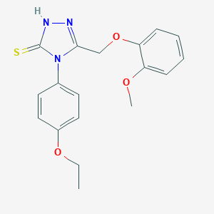 B019613 2,4-Dihydro-4-(4-ethoxyphenyl)-5-((2-methoxyphenoxy)methyl)-3H-1,2,4-triazole-3-thione CAS No. 107952-08-9