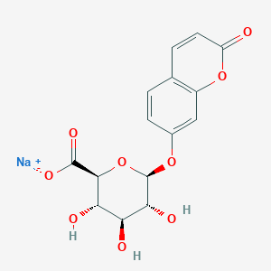 B196166 7-Hydroxycoumarin glucuronide sodium salt CAS No. 168286-98-4