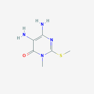 B019618 5,6-Diamino-3-methyl-2-(methylthio)pyrimidin-4(3H)-one CAS No. 39008-28-1