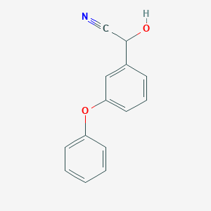 molecular formula C14H11NO2 B196181 2-ヒドロキシ-2-(3-フェノキシフェニル)アセトニトリル CAS No. 39515-47-4