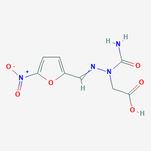 B196254 3-(5-Nitrofurfurylideneamino)hydantoic acid CAS No. 63981-22-6