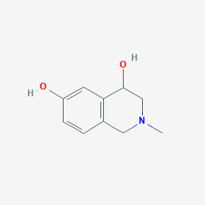 molecular formula C10H13NO2 B196310 2-甲基-1,2,3,4-四氢异喹啉-4,6-二醇 CAS No. 23824-24-0