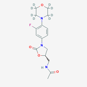 N-{[(5S)-3-{3-Fluoro-4-[(~2~H_8_)morpholin-4-yl]phenyl}-2-oxo-1,3-oxazolidin-5-yl]methyl}acetamide
