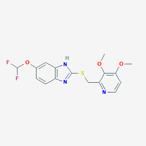molecular formula C16H15F2N3O3S B019649 泮托拉唑硫化物 CAS No. 102625-64-9