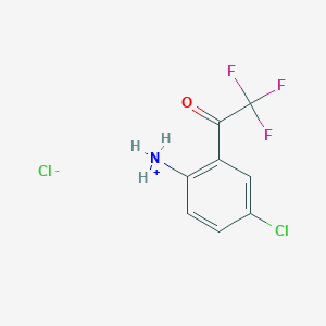 molecular formula C8H8Cl2F3NO2 B019674 4-氯-2-(三氟乙酰基)苯胺盐酸盐水合物 CAS No. 173676-59-0