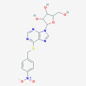 molecular formula C17H17N5O6S B019702 4-硝基苄基硫代次黄嘌呤 CAS No. 38048-32-7