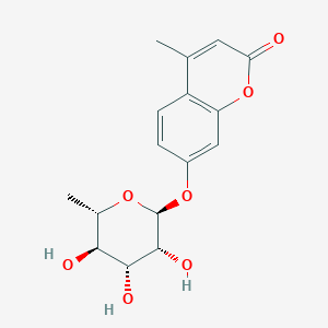 molecular formula C16H18O7 B019761 4-甲基伞花糖基 α-L-鼠李糖吡喃苷 CAS No. 106488-05-5