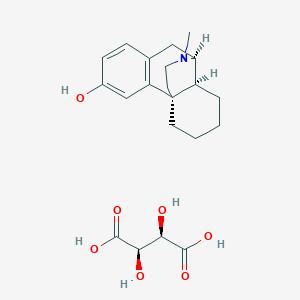 molecular formula C21H29NO7 B019762 右美沙芬酒石酸盐 CAS No. 143-98-6
