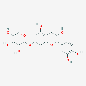 molecular formula C20H22O10 B198087 2-[[2-(3,4-二羟基苯基)-3,5-二羟基-3,4-二氢-2H-色烯-7-基]氧代]氧杂环-3,4,5-三醇 CAS No. 42830-48-8