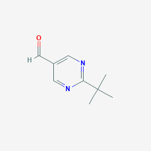molecular formula C9H12N2O B019825 2-Tert-butylpyrimidine-5-carbaldehyde CAS No. 104461-06-5
