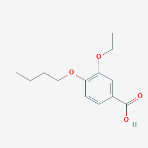 molecular formula C13H18O4 B019839 4-丁氧基-3-乙氧基苯甲酸 CAS No. 101268-36-4