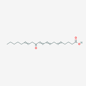 molecular formula C20H30O3 B019885 5,8,10,14-二十碳四烯酸，12-氧代-，(5Z,8Z,10E,14Z)- CAS No. 108437-64-5