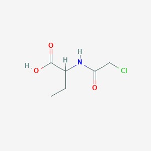 molecular formula C6H10ClNO3 B019887 2-[(2-氯乙酰)氨基]丁酸 CAS No. 101072-54-2