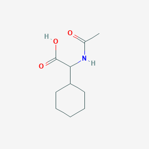 molecular formula C10H17NO3 B019890 2-乙酰氨基-2-环己基乙酸 CAS No. 107020-80-4