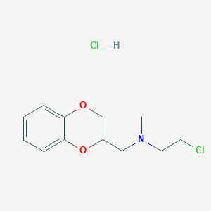 B019898 2-chloro-N-(2,3-dihydro-1,4-benzodioxin-3-ylmethyl)-N-methylethanamine;hydrochloride CAS No. 100447-57-2
