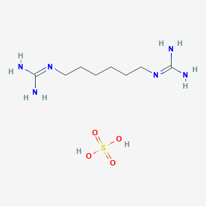 molecular formula C8H22N6O4S B019900 1,6-双(胍基)己烷硫酸盐 CAS No. 6966-26-3