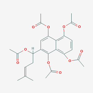 molecular formula C26H28O10 B019910 紫草素乙酸酯 CAS No. 103946-64-1
