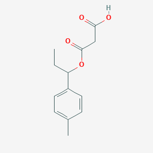 molecular formula C13H16O4 B019912 3-[1-(4-Methylphenyl)propoxy]-3-oxopropanoic acid CAS No. 101756-25-6
