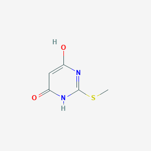 molecular formula C5H6N2O2S B019918 4,6-二羟基-2-甲硫基嘧啶 CAS No. 1979-98-2