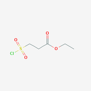 molecular formula C5H9ClO4S B019919 3-(氯磺酰基)丙酸乙酯 CAS No. 103472-25-9