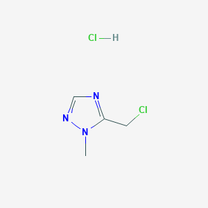 molecular formula C4H7Cl2N3 B019922 5-(氯甲基)-1-甲基-1H-1,2,4-三唑盐酸盐 CAS No. 104256-69-1
