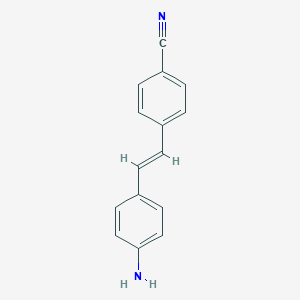 molecular formula C15H12N2 B019923 4-Amino-4'-cyanostilbene CAS No. 108618-29-7