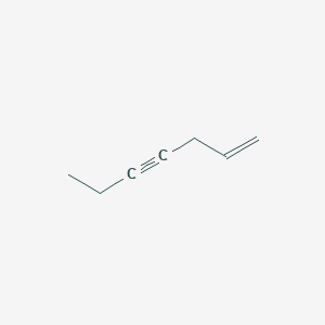 molecular formula C7H10 B019928 Hept-1-en-4-yne CAS No. 19781-78-3