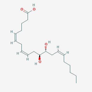 molecular formula C20H34O4 B199695 5,8,14-Eicosatrienoic acid, 11,12-dihydroxy-, (5Z,8Z,14Z)- 