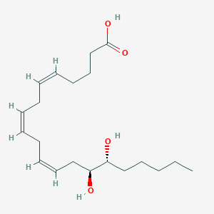 molecular formula C20H34O4 B199700 5,8,11-Eicosatrienoic acid, 14,15-dihydroxy-, (5Z,8Z,11Z)- 