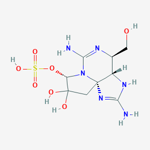 molecular formula C9H16N6O7S B000002 Decarbamoylgonyautoxin-2 CAS No. 86996-87-4