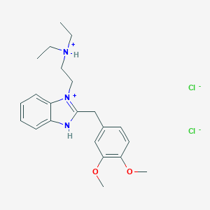 B020037 Benzimidazole, 1-(2-(diethylamino)ethyl)-2-(3,4-dimethoxybenzyl)-, dihydrochloride CAS No. 102516-95-0