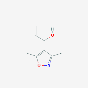 B020158 1-(3,5-Dimethyl-1,2-oxazol-4-yl)prop-2-en-1-ol CAS No. 110773-98-3