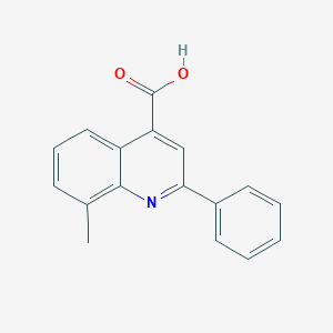 molecular formula C17H13NO2 B020167 Acide 8-méthyl-2-phénylquinoléine-4-carboxylique CAS No. 107027-34-9