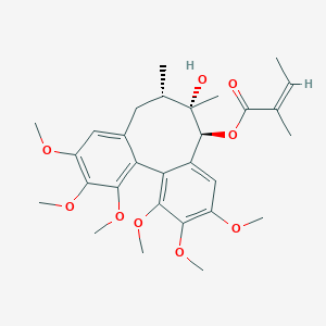 molecular formula C29H38O9 B201937 天使酰五味子素Q CAS No. 72561-28-5
