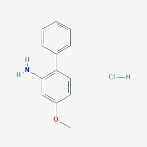 molecular formula C13H14ClNO B020254 5-甲氧基-2-苯基苯胺盐酸盐 CAS No. 107624-16-8