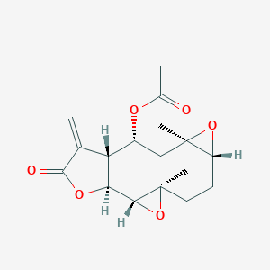 molecular formula C17H22O6 B203317 epi-郁金香内酯二环氧化物 CAS No. 39815-40-2