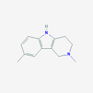 molecular formula C13H16N2 B020422 2,8-Dimethyl-2,3,4,5-tetrahydro-1H-pyrido[4,3-b]indole CAS No. 19686-05-6