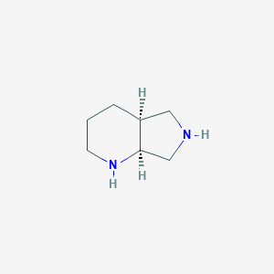 molecular formula C7H14N2 B020426 (S,S)-2,8-Diazabicyclo[4,3,0]nonane CAS No. 151213-40-0