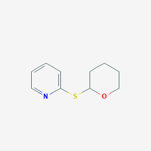 molecular formula C10H13NOS B020430 2-(Oxan-2-ylsulfanyl)pyridine CAS No. 107170-44-5