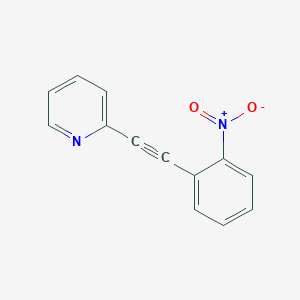 molecular formula C13H8N2O2 B020464 2-[2-(2-硝基苯基)乙炔基]吡啶 CAS No. 155372-21-7