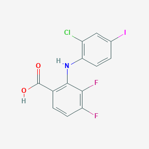 2-(2-Chloro-4-iodophenylamino)-3,4-difluorobenzoic acid