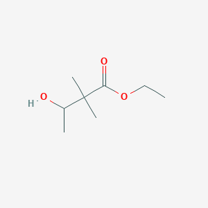 molecular formula C8H16O3 B020481 Ethyl 3-hydroxy-2,2-dimethylbutanoate CAS No. 69737-23-1
