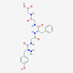 molecular formula C24H29N5O7 B020516 Tyrosyl-glycyl-phenylalanyl-glycyl-glycine CAS No. 105250-85-9